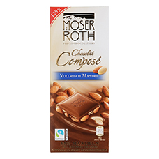 MOSER ROTH Schokolade Chocolat Compose, Vollmilch Mandel