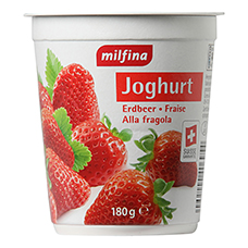 MILFINA Frucht-Joghurt, Erdbeer  