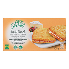 ALL SEASONS Rösti Toast, Camembert-Preiselbeeren