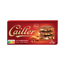 CAILLER Tafelschokolade, Milch-Mandel