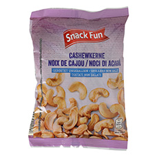 SNACK FUN Cashewkerne, geröstet & ungesalzen