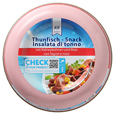 ALMARE SEAFOOD Thunfisch-Snack, Kidneybohnen-Mais