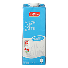 MILFINA Milch UHT 2.5 %, 1 L