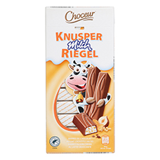 CHOCEUR Schokoriegel, Knusper-Milch