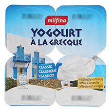 MILFINA Yogourt à la Grecque 4er-Pack, Classic