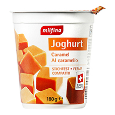 MILFINA Joghurt Stichfest, Caramel