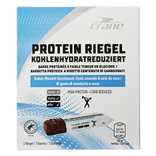 CRANE Protein Riegel kohlenhydratreduziert, Kokos-Mandel