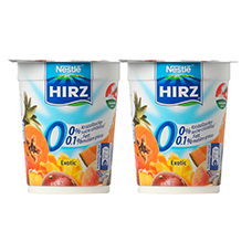 HIRZ Magerjoghurt 0 % Exotic, 2er-Pack