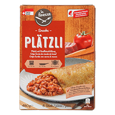 LA FINESSE gefüllte Plätzli, Bolognese