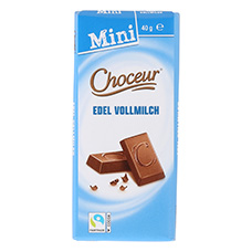 CHOCEUR Mini Tafeln 5er-Pack, Edel Vollmilch 