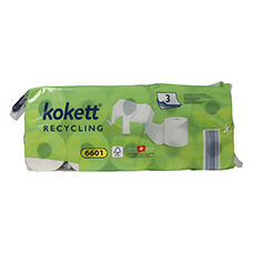 KOKETT Toilettenpapier Soft Recycling, 3-lagig