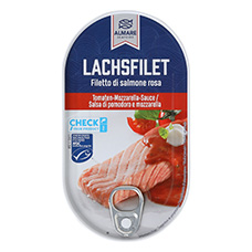 ALMARE SEAFOOD MSC Wildlachsfilet Tomate Mozzarella