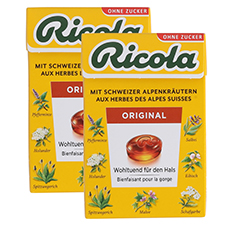 RICOLA Kräuterbonbons im Böxli 2er-Pack, Kräuter