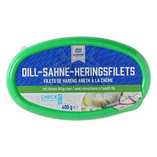 ALMARE SEAFOOD MSC Heringfilets in Dill-Rahm-Sauce