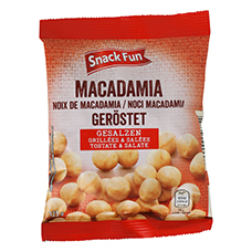 SNACK FUN Macadamia, geröstet & gesalzen