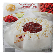 FINEST BAKERY Premium Torte, Himbeer-Joghurt Limetten