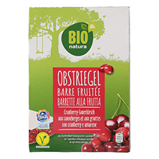 BIO NATURA Obstriegel, Cranberry Kirsche