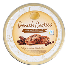 FINEST BAKERY Dänische Cookies, Milch & Zartbitter