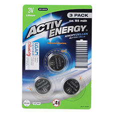 ACTIV ENERGY Knopfzellenbatterien, CR2016