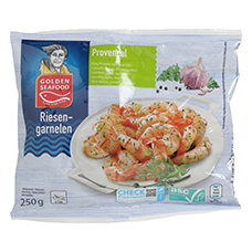 GOLDEN SEAFOOD Riesencrevetten White Tiger, Provencal