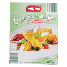 MILFINA 6 Back-Mozzarella Sticks 