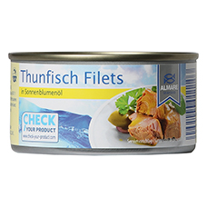 ALMARE SEAFOOD Thunfischfilet in Sonnenblumenöl