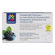MULTINORM Vitamin B12 Ampullen, Heidelbeer -Brombeere