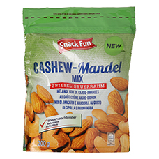 SNACK FUN Cashew-Mandel-Mix, Onion & Sour Cream