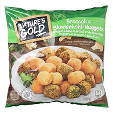 NATURE'S GOLD Snacking Gemüse, Broccoli & Blumenkohl-Nuggets