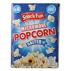 SNACK FUN Mikrowellen Popcorn, Salz