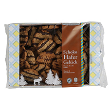 Specialità di biscotti svedesi, fiocchi d'avena e cioccolato