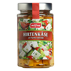 MILFINA Hirtenkäse in Öl, Paprika-Chili