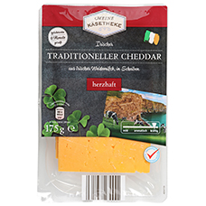 MEINE KÄSETHEKE Irischer traditioneller Cheddar Käse Scheiben