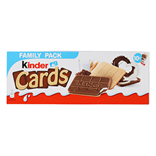 KINDER Cards Kekse Schokosnack 