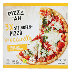 PIZZ'AH Steinofen-Pizza, Mozzarella
