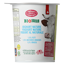 RETOUR AUX SOURCES Yogurt naturale BIO, 1.5 % di grassi