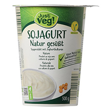 JUST VEG! Sojagurt Nature, gesüsst