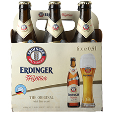 ERDINGER Weissbier 6er-Pack, 5.3 % Vol.