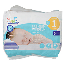 MAMIA Premium Windeln Newborn, Gr. 1