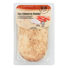 GOOD CHOICE Saltimbocca Panino, Rohschinken mit Mozzarella