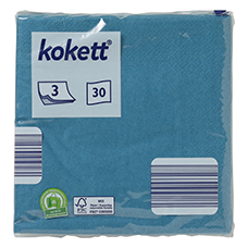 KOKETT Servietten 3-lagig 33 x 33 cm, Petrol