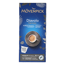 MÖVENPICK Capsules de café, pack de 10, Diavolo