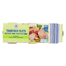 ALMARE SEAFOOD Mini Pack Thunfisch in Olivenöl, 3er-Pack
