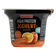 MILSANI Yogurt proteico, pesca/rancia 