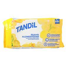 TANDIL Lingettes humides multi-usages, citron