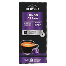 BARISSIMO Capsules de café en alu Lungo Crema