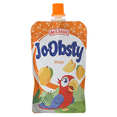 MILSANI JoObsty Yogurt alla frutta in confezione da spremere, mango