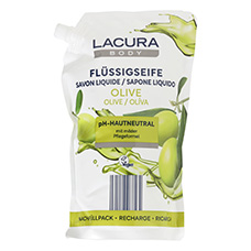 LACURA Flüssigseife Nachfüllpack, Olive