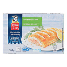GOLDEN SEAFOOD Wildlachsfilet in Blätterteig, Dill
