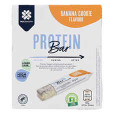 MULTINORM Barre protéinée teneur en glucides réduite, Banana & Cookie